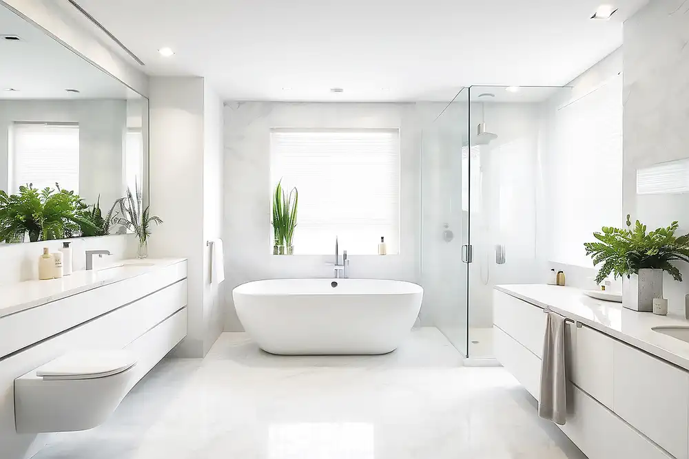 Bild von einem modernen Bad