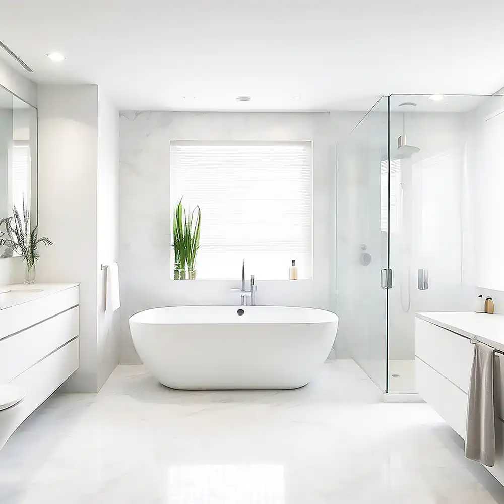 Bild von einem modernen Bad