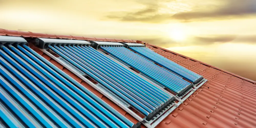 Bild von einer Solarthermieanlage